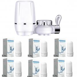 Filtru pentru robinet purificare apa + 6 rezerve