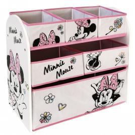 Organizator jucarii cu cadru din lemn minnie mouse