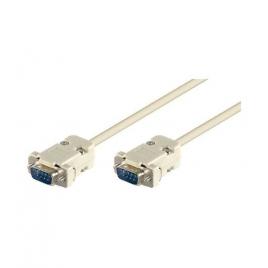 Cablu d-sub 9p tata - d-sub 9p tata serial 2m 1:1