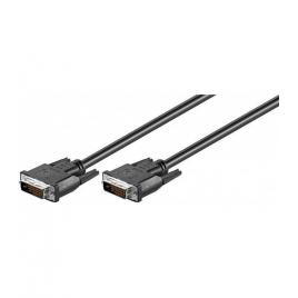 Cablu dvi-d 24+1p tata - dvi-d 24+1p tata 0.5m dual-link full hd 1080p 1920x1080 wqxga 2560x1600 goobay