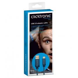 Cablu profesional 3m usb type c - usb 3.0 4.5w superspeed 5gbit/s ofc cupru aurit clicktronic