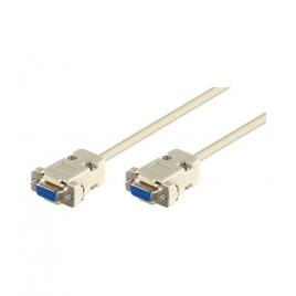 Cablu serial 9 pini mama-mama 2m 1:1 rs232