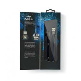 Cablu usb 2.0 a tata - usb type c tata conector gaming 180 1m nedis