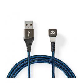 Cablu usb 2.0 a tata - usb type c tata conector gaming 180 2m nedis
