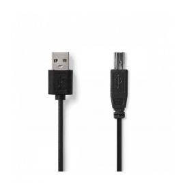 Cablu usb 2.0 nedis usb-a tata - usb-b tata 2m
