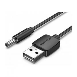 Cablu usb a mufa - dc 3.5x1.35 mm mufa 1m cupru negru vention cexbf