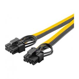 Cablu adaptor atx alimentare cu 8 pini mama la 6+2 tata pentru placa video pci express goobay 60000