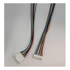 Cablu cu conectori 7pini pas 2.54 mm mama si tata cu fire set 2buc