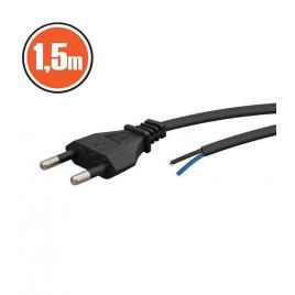 Cablu de alimentare cu stecher euro de asamblare montabil 1.5m 2x0.5mm2 dublu izolat cu fire libere