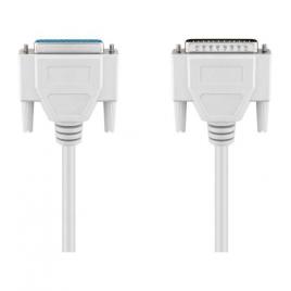 Cablu prelungitor d-sub/ieee 1284 25 pini tata/mama 1.8m gri serial 1:1 goobay 50541