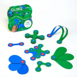 Set de construit cu magnet clixo itsy pack blue-green 18