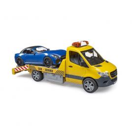 Vehicul de tractare mercedes benz cu sirena si vehicul bruder