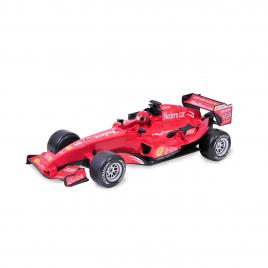 Masinuta de jucarie cu frictiune Formula 1, cu sunete, culoarea rosie, baterii incluse, scala 1:18