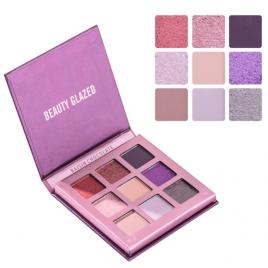 Paleta de Farduri Premium, Pigmentata, Nuanta Principala Raisin Chocolate, Sclipitoare, Mata, Metalica, Lucioasa