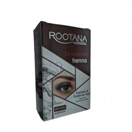 Vopsea Pentru Sprancene tip Crema de Henna Rootana Proffesional, Impermeabila, Lunga Durata, Maro