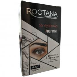 Vopsea Pentru Sprancene tip Crema de Henna Rootana Proffesional, Impermeabila, Lunga Durata, Negru