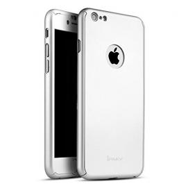 Husa apple iphone 6/6s, fullbody elegance luxury ipaky silver , acoperire completa 360 grade cu folie de