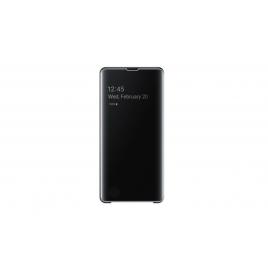 Husa protectie flip, compatibil cu samsung galaxy s10, clearview, negru
