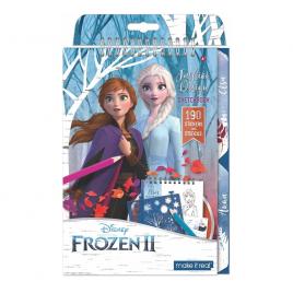 Carte de colorat Frozen cu autocolante si sabloane, 4207