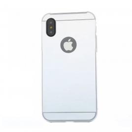 Husa apple iphone x, elegance luxury tip oglinda argintiu
