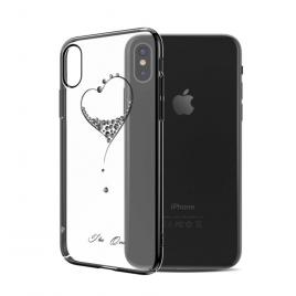 Husa kingxbar pentru apple iphone x design cristale swarovski - black