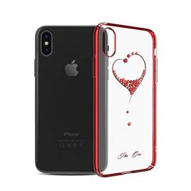 Husa kingxbar pentru apple iphone x design cristale swarovski - red