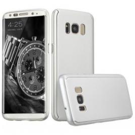 Husa samsung galaxy s9 plus, fullbody elegance luxury argintiu, acoperire completa 360 grade cu folie de
