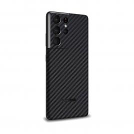 Skin Premium SAMSUNG GALAXY S21 ULTRA Super TOUCH Carbon Fiber Black