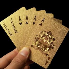 Carti de joc aurii casino poker, aspect euro �