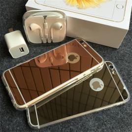 Husa apple iphone 7, elegance luxury tip oglinda gold