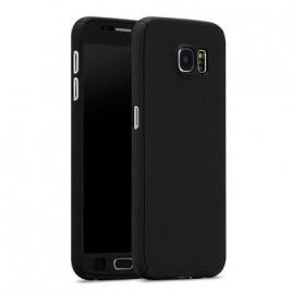 Husa samsung galaxy a7 2016, fullbody elegance luxury black, acoperire completa 360 grade cu folie de sticla