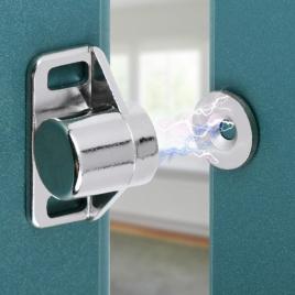 Magnet puternic neodim cu incuietoare magnetica pentru mobila + suruburi de fixare