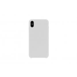 Husa apple iphone x, silicon slim antisoc alb