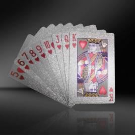 Carti de joc silver casino poker, aspect euro �