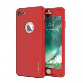 Husa apple iphone 6/6s, fullbody  red, acoperire completa 360 grade cu folie de sticla gratis