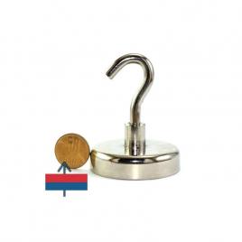 Magnet neodim oala d 48 mm c�rlig inelar - magnet pentru pescuit 65kg