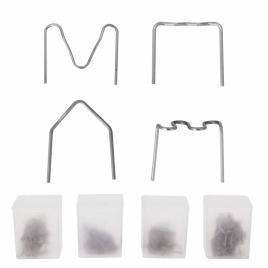 Set 400 cleme pentru pistol de lipit, reparat si sudat plastic, 4 modele diferite
