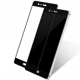 Folie de sticla huawei p8 / p9 lite 2017,  cu margini colorate black