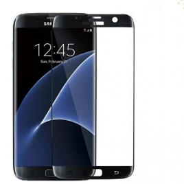 Folie de sticla samsung galaxy s7 edge,  margini curbate colorate black