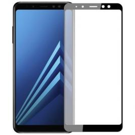 Folie de sticla pentru samsung galaxy a8 2018 cu margini colorate negru
