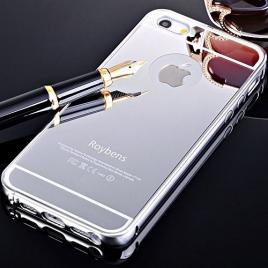 Husa apple iphone 5/5s/se, tip oglinda silver