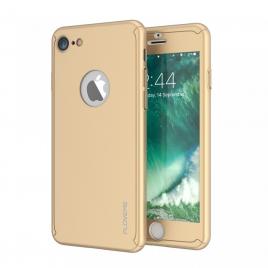 Husa apple iphone 6 plus/6s plus, fullbody  gold, acoperire completa 360 grade cu folie de sticla gratis