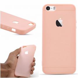 Husa apple iphone 8 plus,  rose-gold, silicon tpu antisoc cu decupaj logo