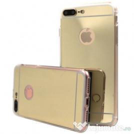 Husa apple iphone 8 plus,  tip oglinda auriu