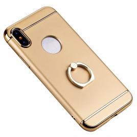 Husa apple iphone x,  3in1 ring auriu