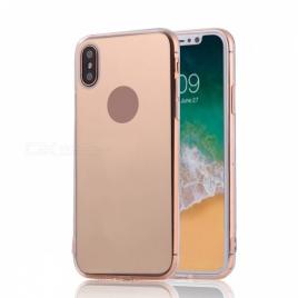 Husa apple iphone x,  tip oglinda rose-gold
