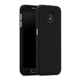 Husa samsung galaxy j3 2017, fullbody  black, acoperire completa 360 grade cu folie de sticla gratis