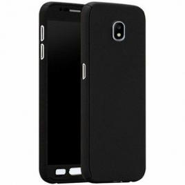 Husa samsung galaxy j5 2017, fullbody  black, acoperire completa 360 grade cu folie de sticla gratis