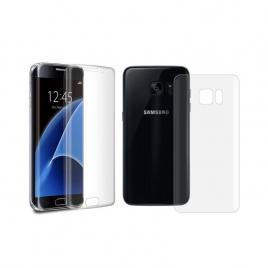 Folie de silicon fullbody pentru samsung galaxy s7 edge (fata + spate)