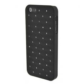 Husa apple iphone 5/5s/se,  cu diamante pe spate negru
